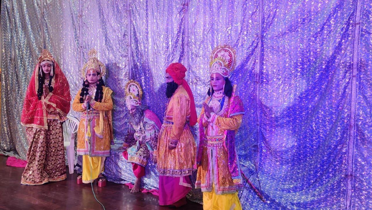 राम वनवास, राम केवट संवाद गंगा पार, श्री आदर्श चंद्राकला रामलीला सेवा फाउंडेशन 